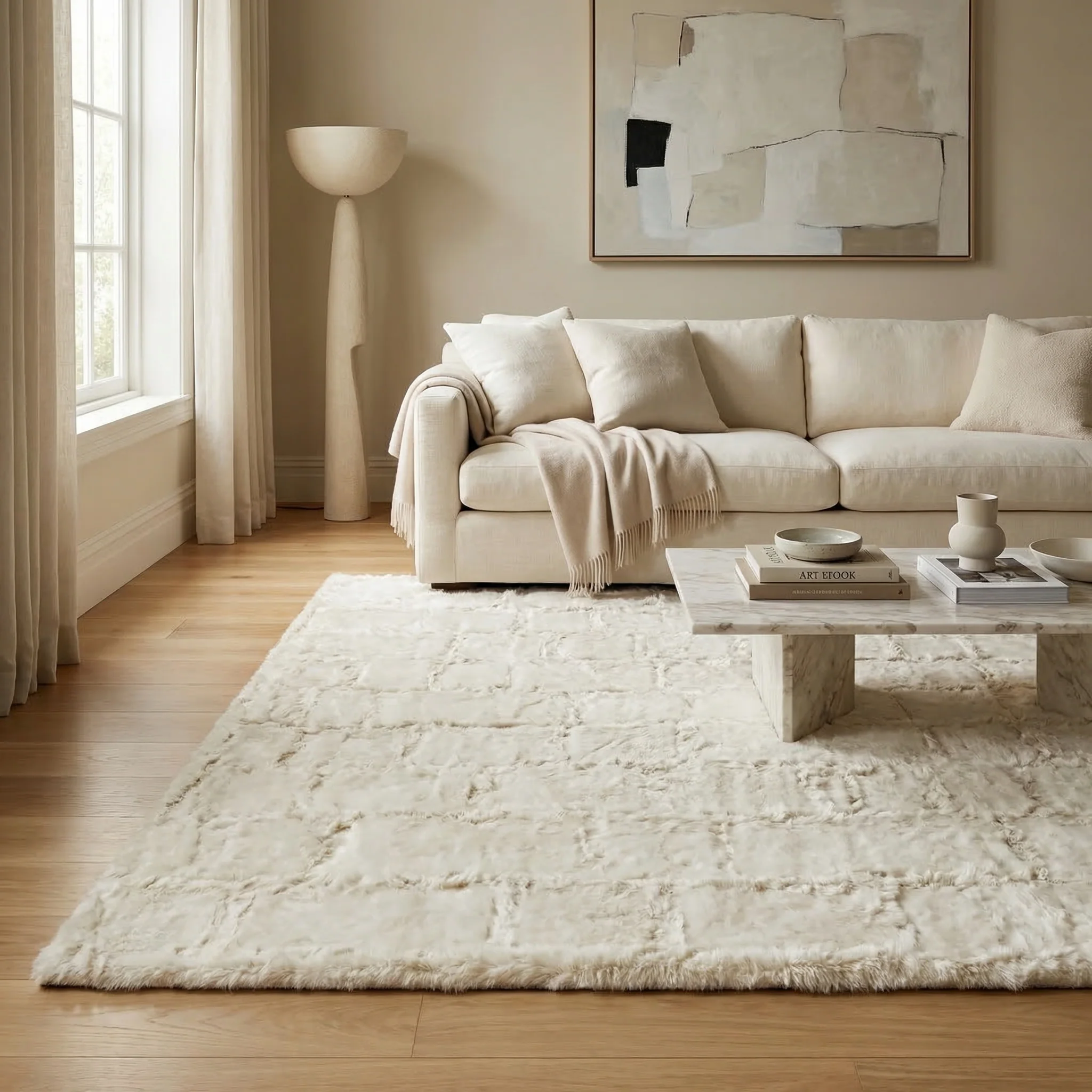 Alpaca Fur - Cobblestone White - Image 2